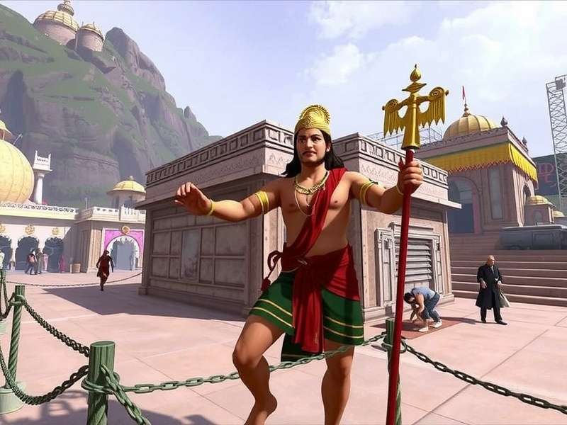 Interactive gameplay in Hanuman VR Pilgrimage Hanuman VR Pilgrimage Gameplay